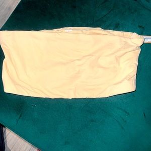 Bandeau style sand colored skims